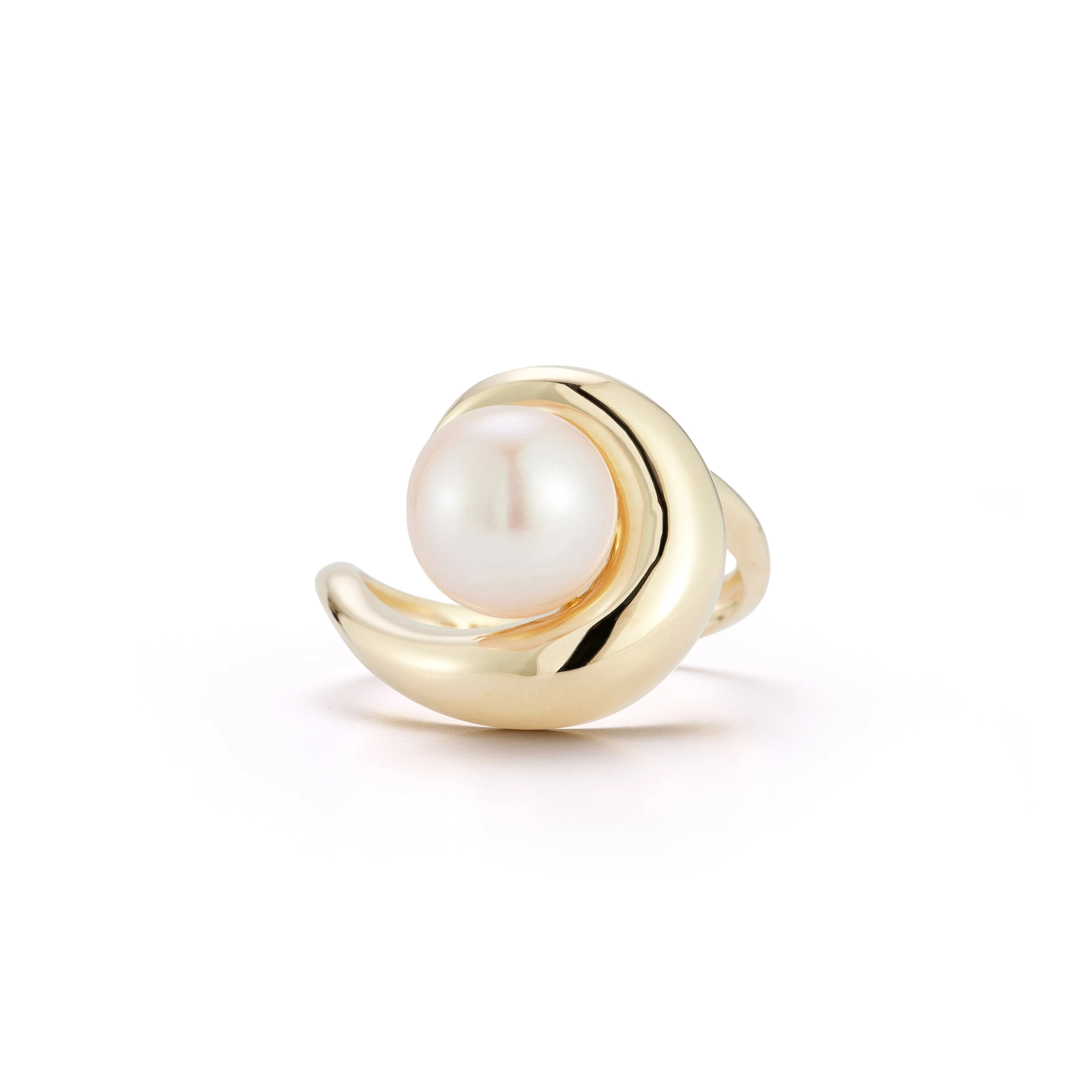 14kt Pearl Curl Ring