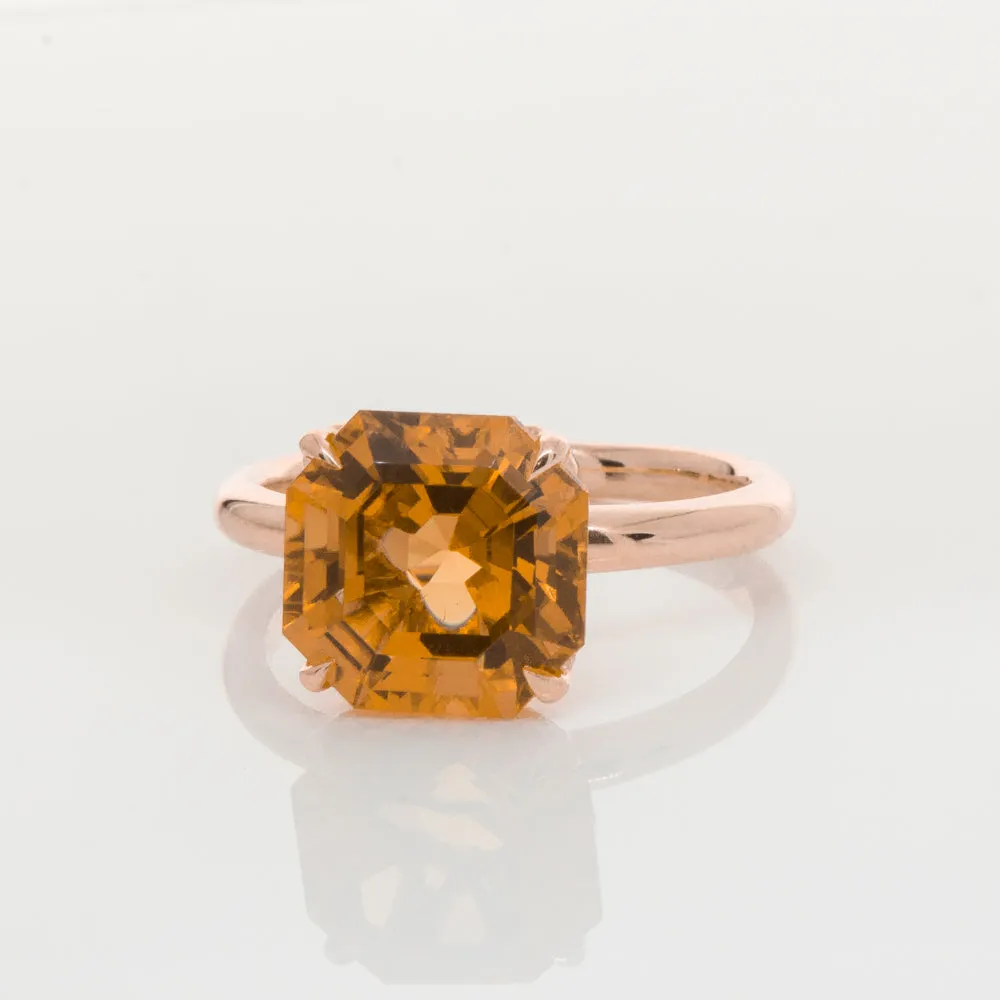 18ct Rose Gold Citrine Octavia Ring