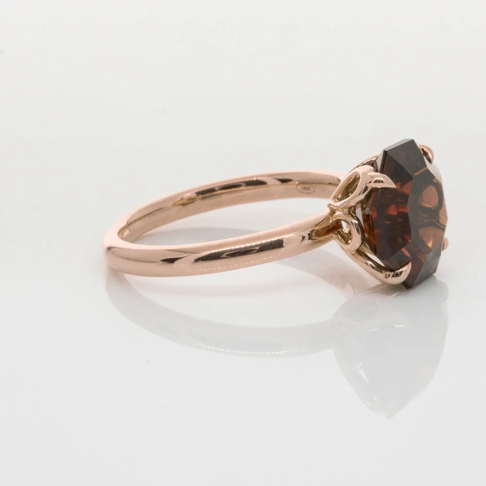 18ct Rose Gold Garnet Octavia Ring