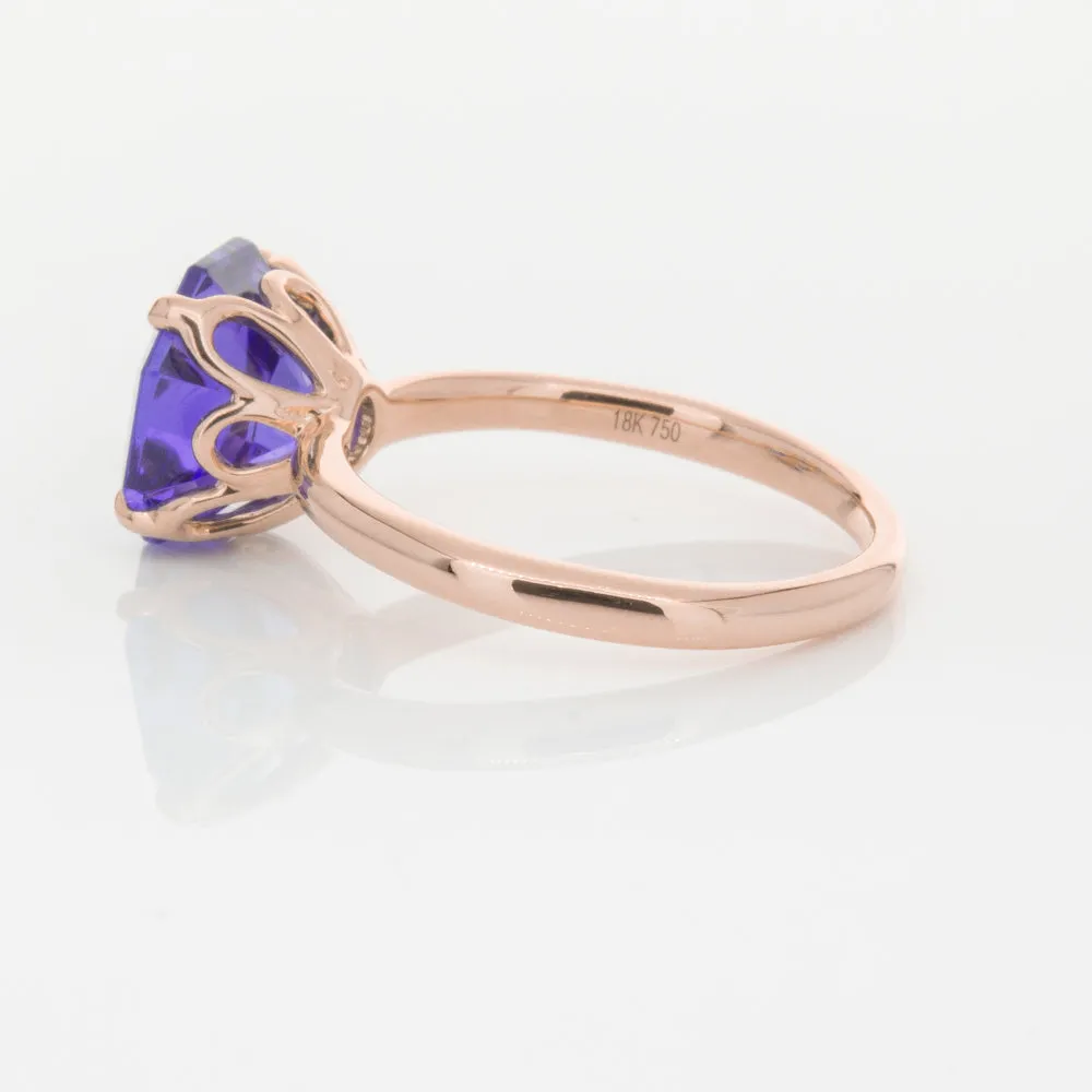 18ct Rose Gold Tanzanite Octavia Ring