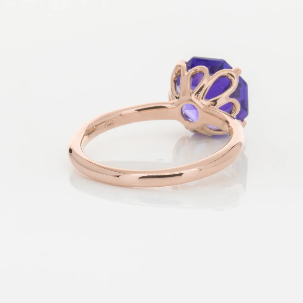 18ct Rose Gold Tanzanite Octavia Ring