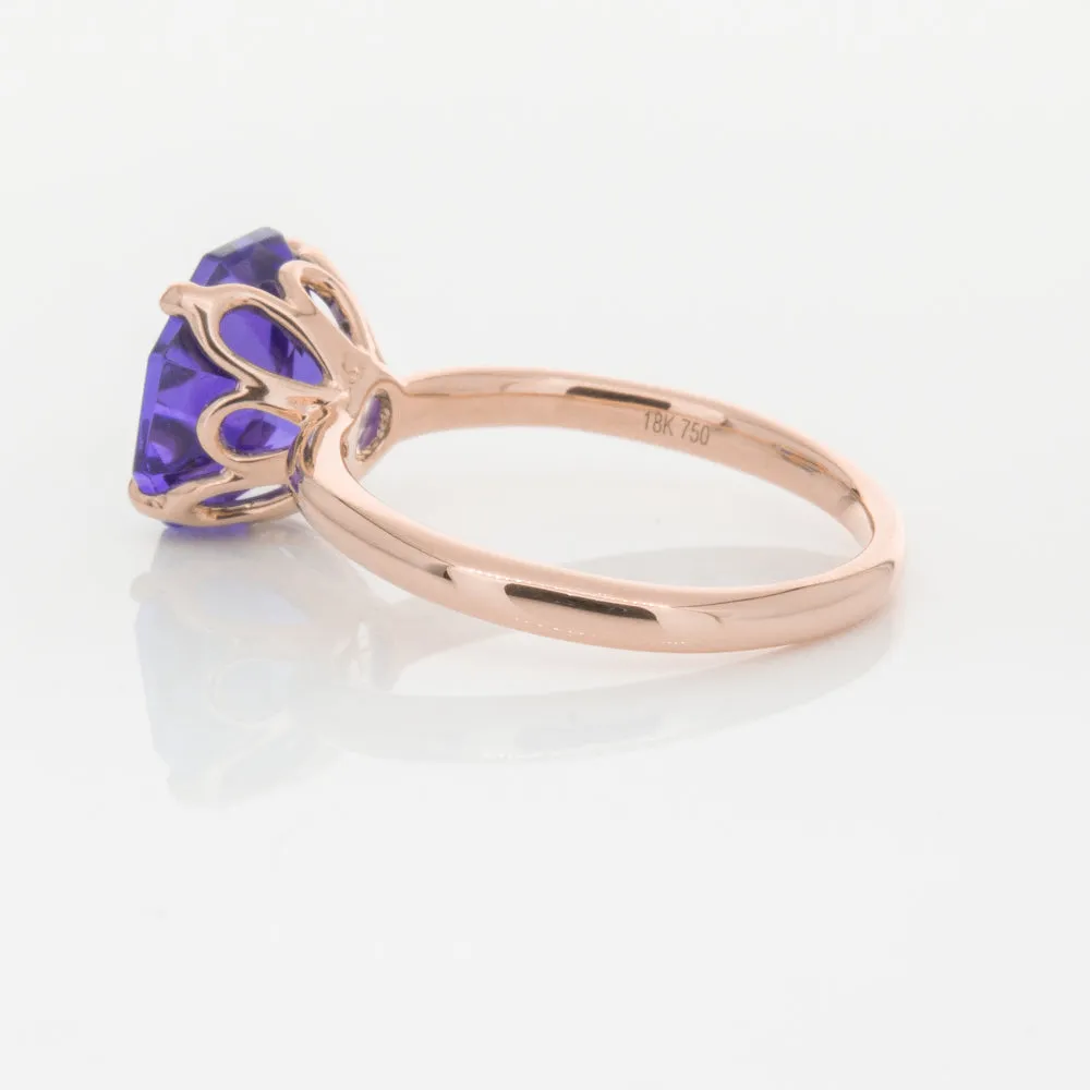 18ct Rose Gold Tanzanite Octavia Ring