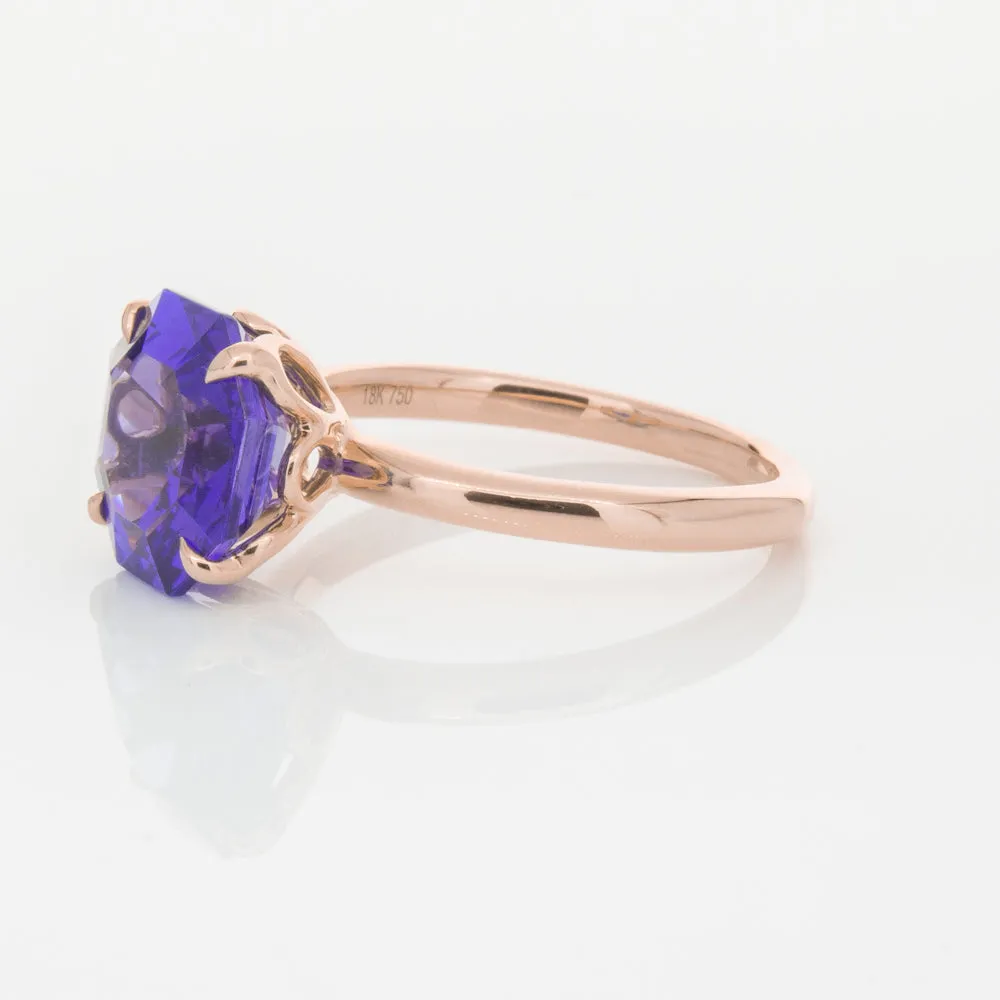 18ct Rose Gold Tanzanite Octavia Ring