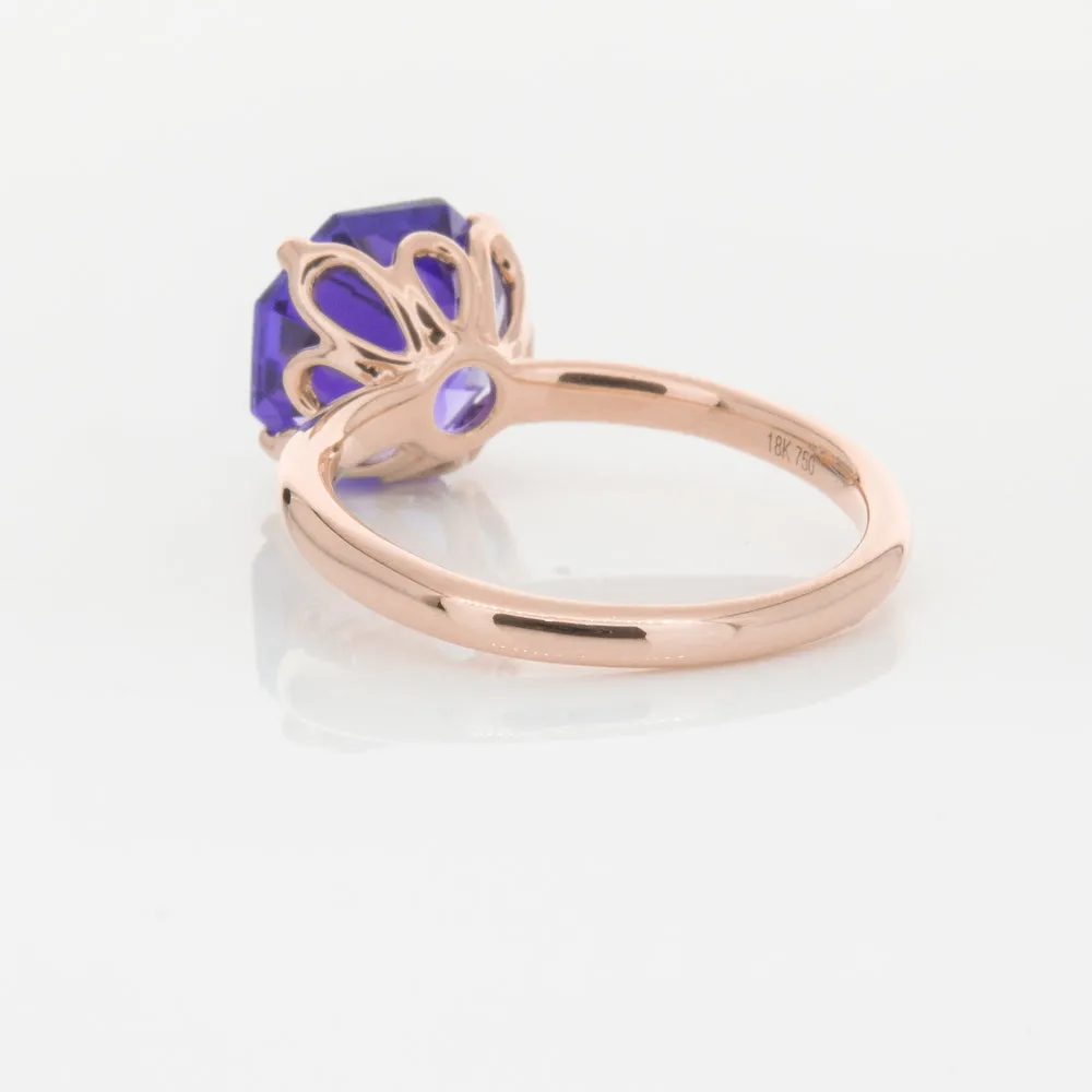 18ct Rose Gold Tanzanite Octavia Ring