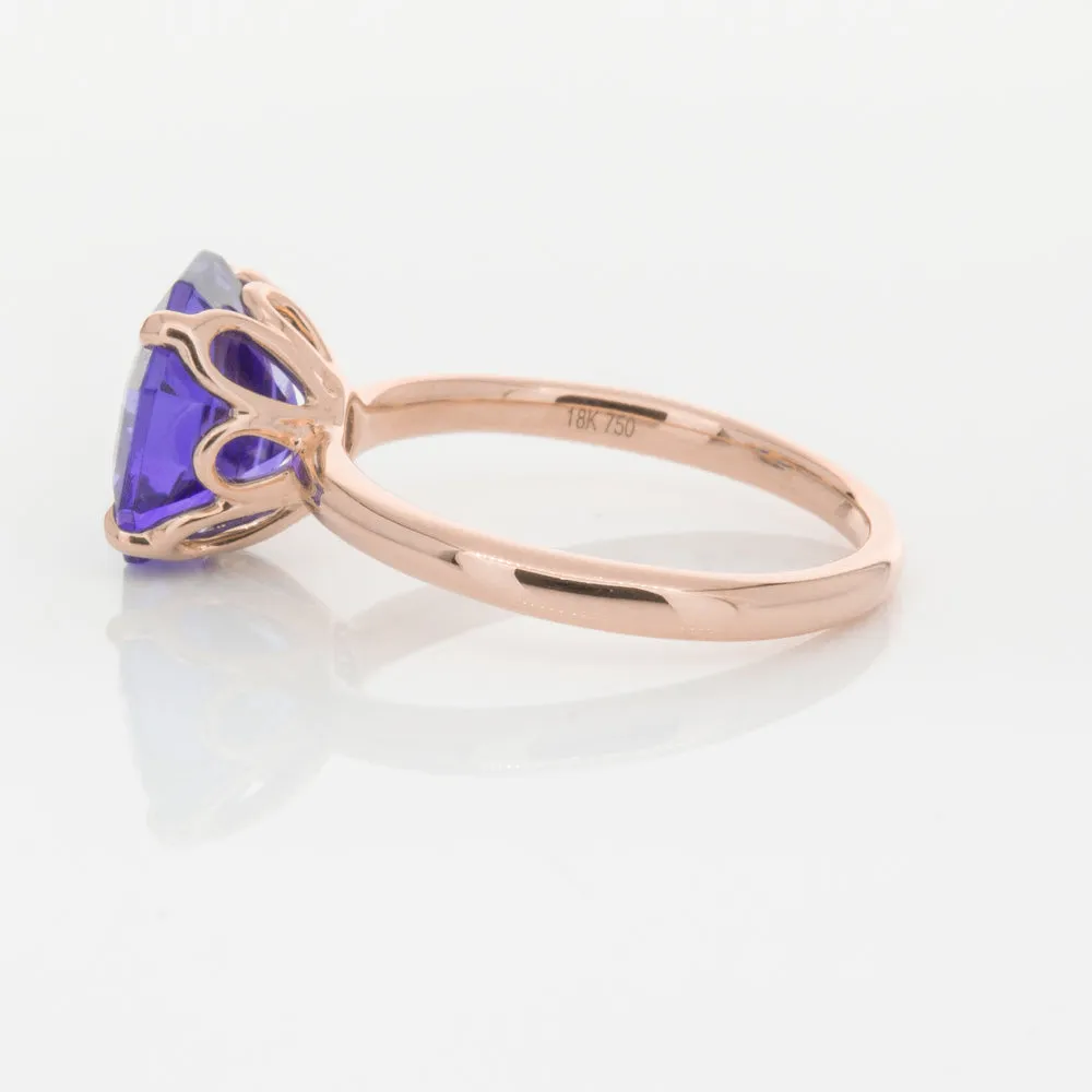 18ct Rose Gold Tanzanite Octavia Ring