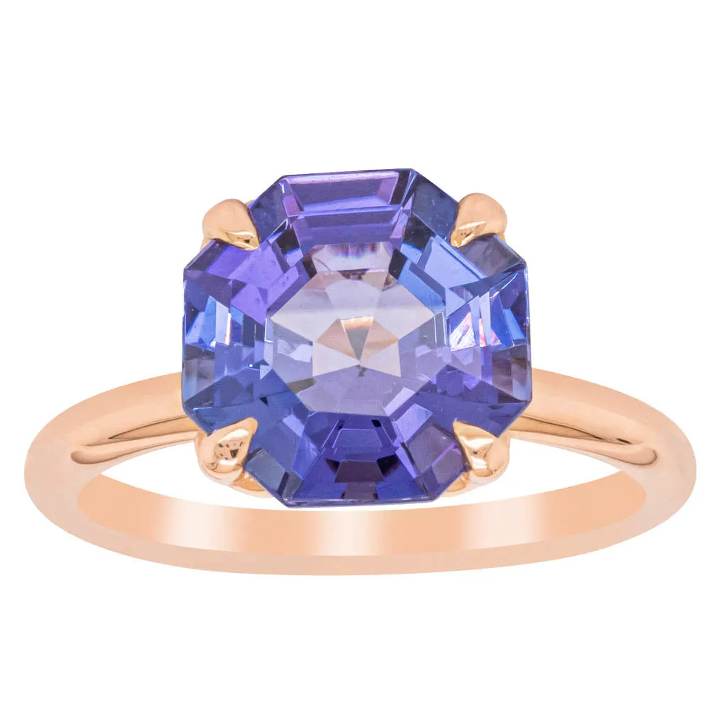 18ct Rose Gold Tanzanite Octavia Ring