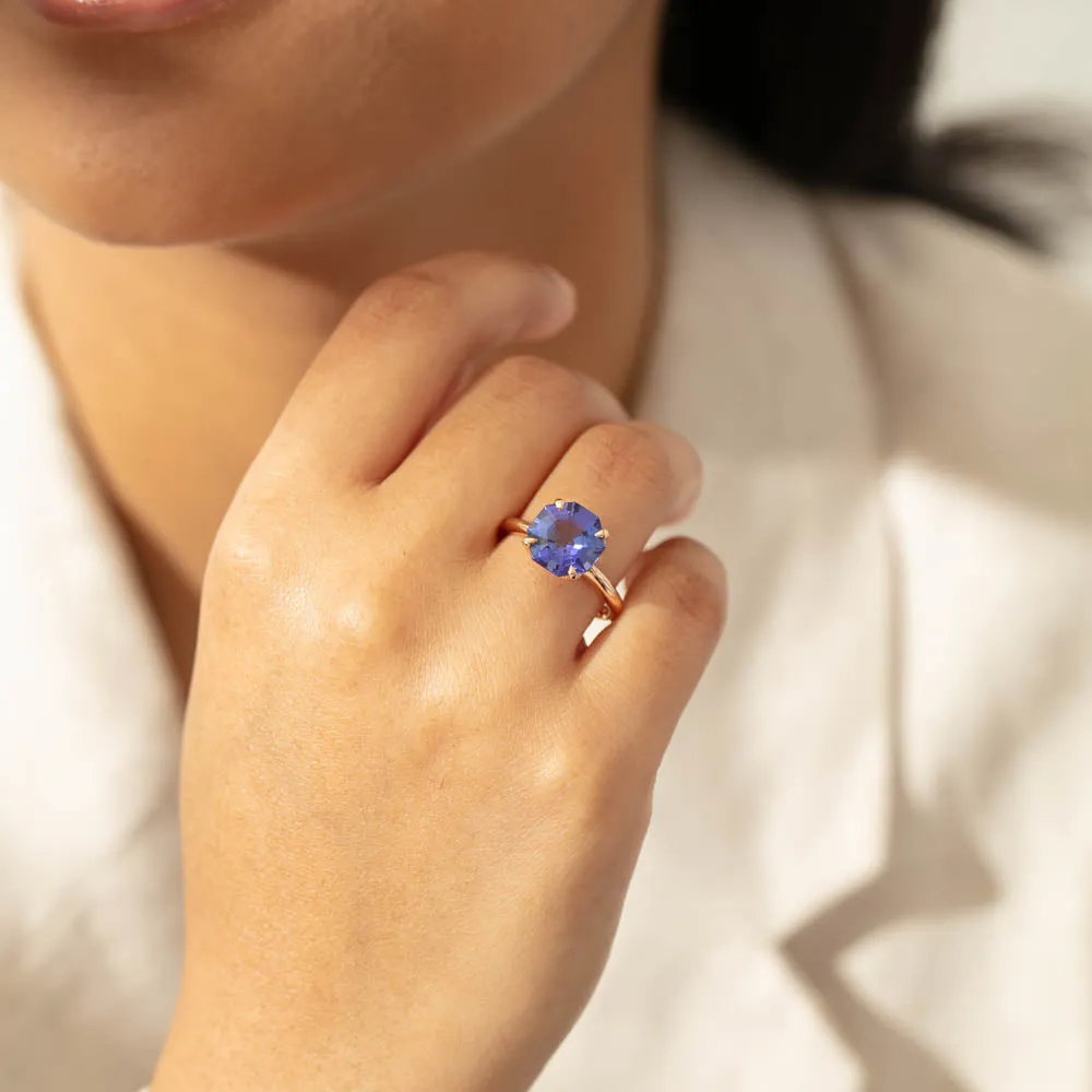 18ct Rose Gold Tanzanite Octavia Ring