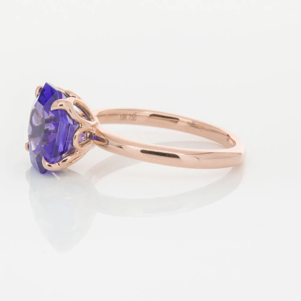 18ct Rose Gold Tanzanite Octavia Ring