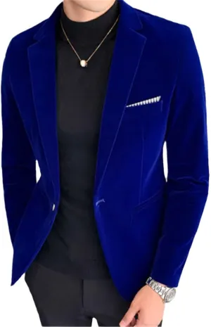 Men Burgundy Velvet Blazer Casual Men Wedding Groom Singer Slim Blazer Formal Evening Dress Jacket