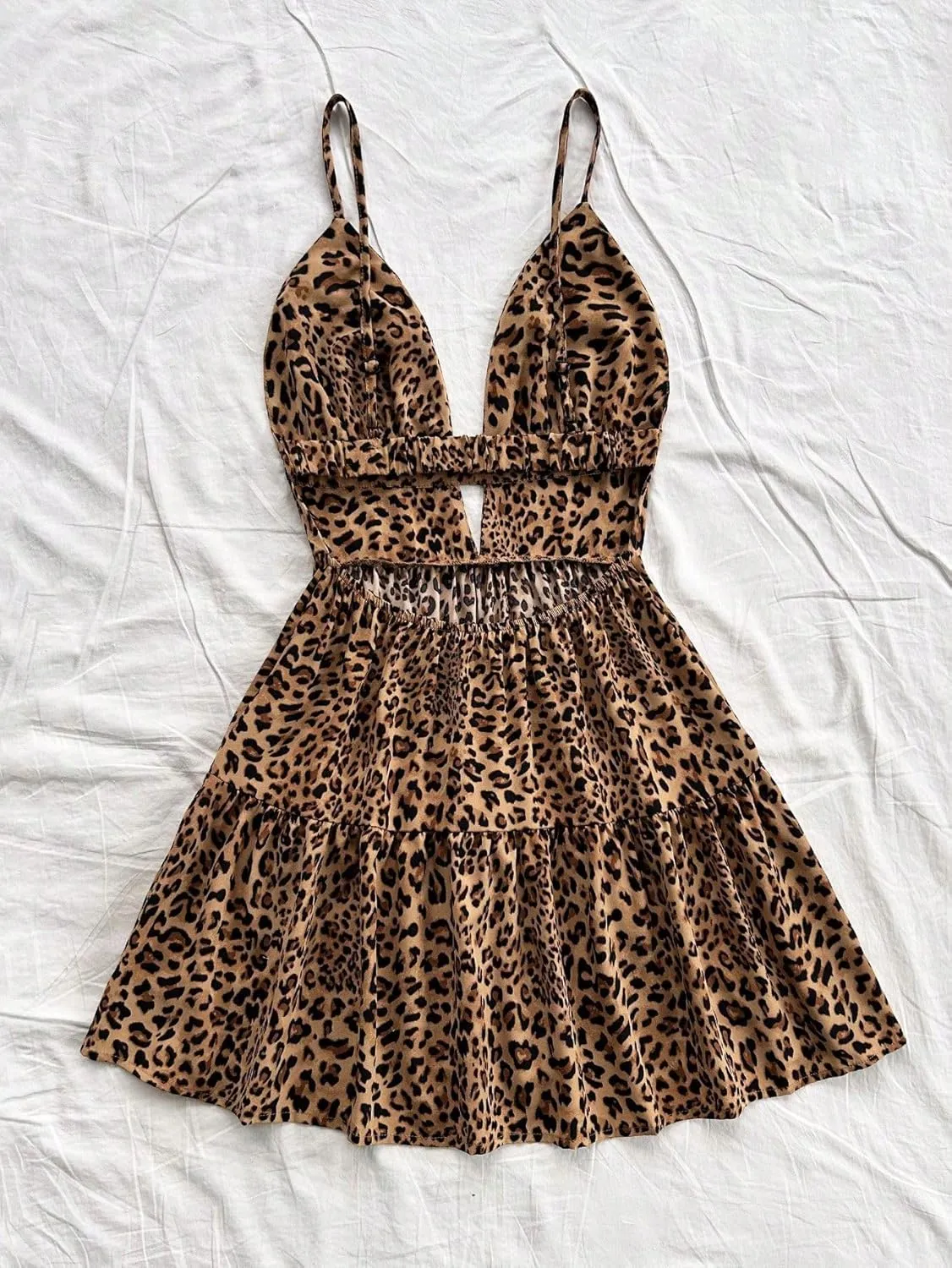 Narecte Vacation Dresses for Women 2025 Spaghetti Strap Summer Dresses Backless A Line Dress Sexy Slip Dress