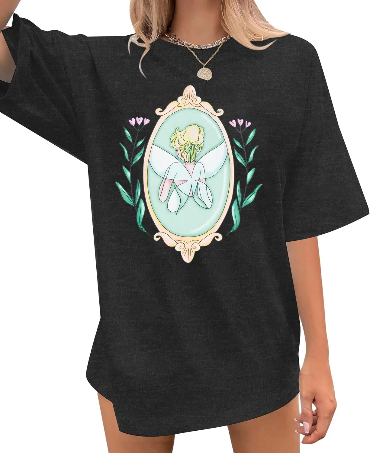 Oversized Magical Shirt Women Princess T-Shirt Magic Kingdom Shirts Family Vacation Castle Tee Tops