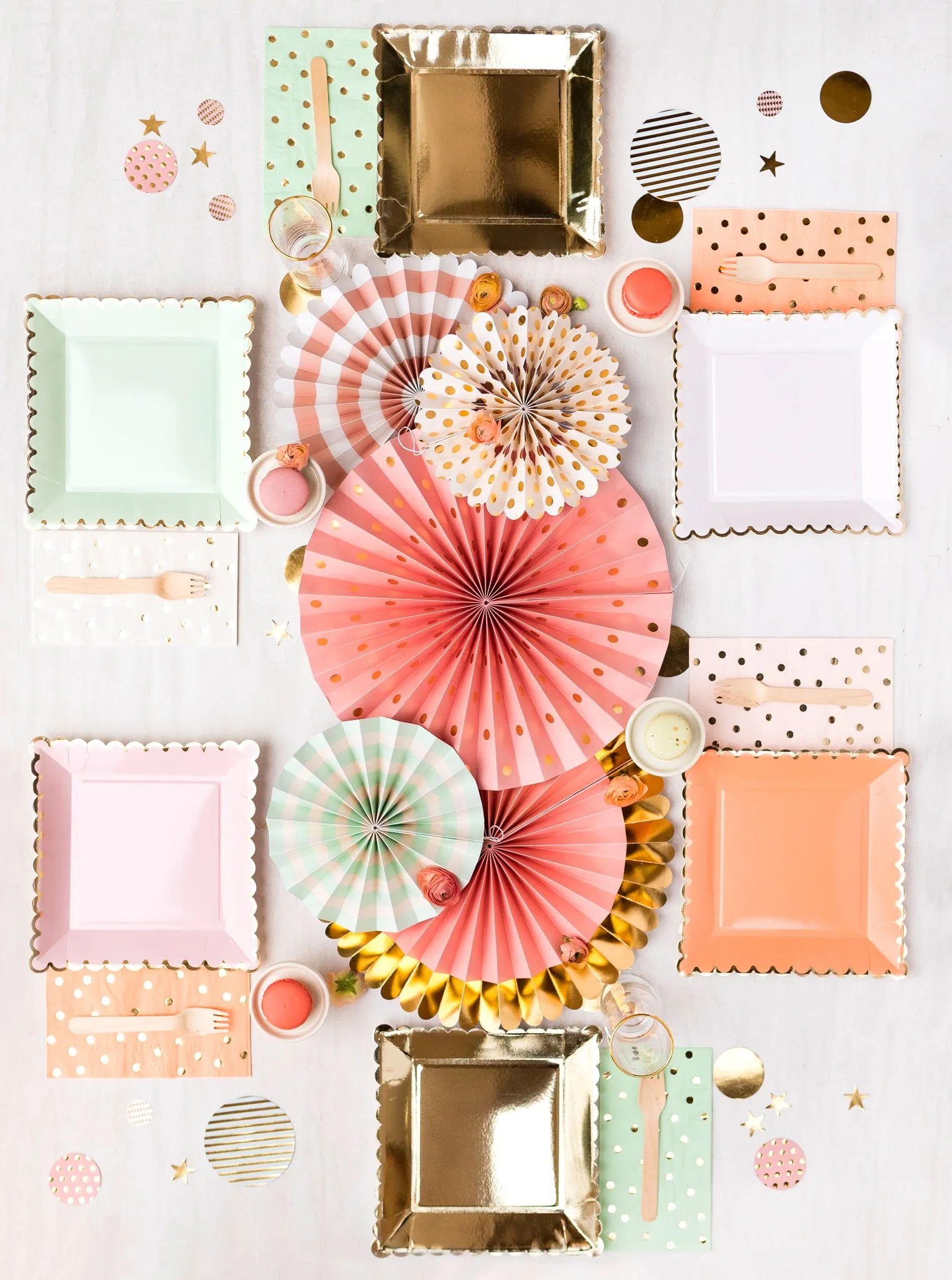 PGB643-Blush Scalloped Plates