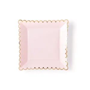 PGB643-Blush Scalloped Plates