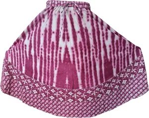 Rastogi Handicrafts Womens Bohemian Print Cotton Long Skirt Pareo Beach Wrap Cover up Elastic Waist One Size Waist 22"-39"