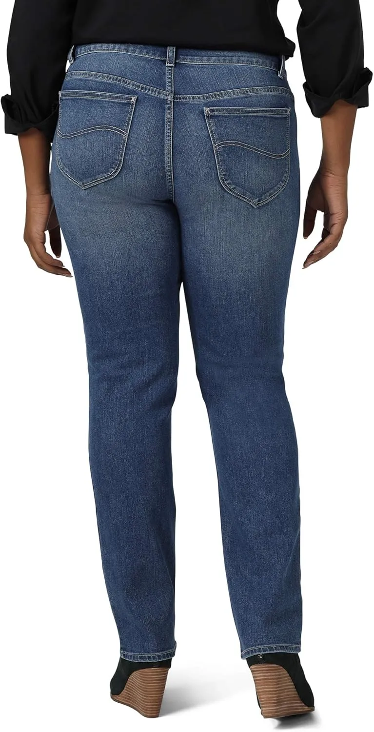 Riders by Lee Indigo Women's Plus Size Midrise Straight Leg Jean