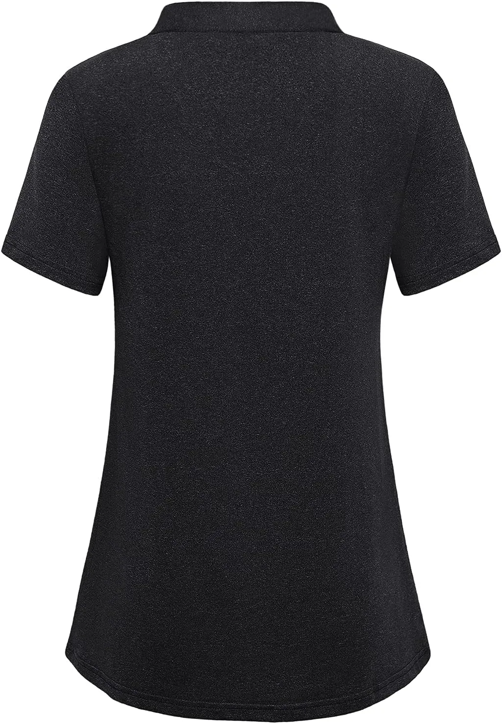 Vldnery Polo Shirts for Women 3-Button Collared Short Sleeve Moisture Wicking Athletic Loose Yoga Tennis Golf Shirts