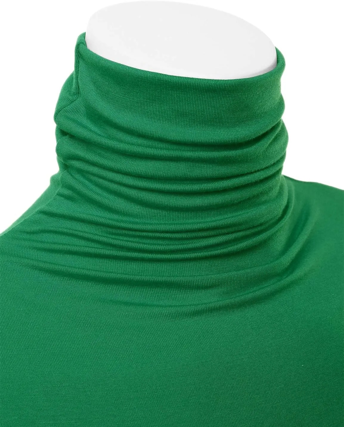 Womens Premium Long Sleeve Turtleneck Lightweight Pullover Top Sweater (S-3X, Made in USA)
